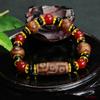 Pulseira de Ágata com Contas Dzi de Nove Olhos Aiyu Pulseira com Contas de Calcedônia Estilo Étnico Fábrica de Joias Transmissão ao Vivo Dropshipping S1122577