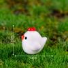Micro-Paisaje Transfronterizo Color Sólido Familia Gallina Jardinería Paisajismo Decoración Producto de Musgo Resina de Escritorio Adornos Pequeños Creativo