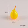 Miniatura de simulación modelo de fruta y comida naranja fresa pitaya plátano lichi limón decoración de comida