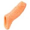 Preservativo de Dente de Lobo Usável Masculino de Abertura Dupla Cretáceo para Prevenir Desgaste Complexo, Preservativo Peniano Espessado, Retenção de Bloqueio de Sêmen