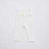 Pantalones de algodón para bebé de verano y otoño, tela acanalada, cintura alta, pantalones lisos nuevos para bebé, venta al por mayor