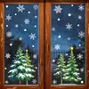 Pegatinas navideñas de Amazon, pegatinas de vidrio de cedro, decoraciones de escena para ventanas de centros comerciales, copos de nieve, pegatinas electrostáticas