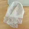 Faixa de Cabeça de Renda Branca com Lenço de Cabeça Triangular Antiderrapante Integrado Estilo Francês, Acessório de Cabelo Faixa de Cabeça Estilo Pastoral