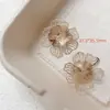 Cobre Recubierto de Oro Flor Calada Colección Oro y Plata Doble Capa Hoja Delgada DIY Accesorios para Joyería Hecha a Mano Colgante con Cuentas