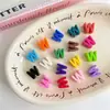 Cuentas Acrílicas de Letra Inglesa Individual con Agujero Grande Macaron Cuentas Hechas a Mano Agujero Recto Cuentas Sueltas Accesorios para Cadena de Teléfono