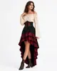 Falda Larga Pirata Retro Medieval de Halloween con Cintura Ceñida y Volantes de Capitán Vestido de Corte Conjunto de Tres Piezas