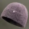 Nuevos Sombreros de Invierno para Mujeres de Mediana Edad y Mayores, Sombrero de Lana Cálido con Felpa para Abuela Señora Mayor, Sombrero de Punto Anti-Frío para Mamá