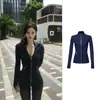Ropa Negra de Protección Solar para Mujer, Ropa de Yoga Ajustada, Chaqueta Fina, Nuevo Top Deportivo Ajustado de Verano 2026, Ropa de Protección Solar