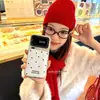 Adequado para Capa de Celular Xiaomi 17 Pro Max de Bolinhas Pretas Inglesas, Estilo Fresco e de Luxo Leve, Modelo Feminino Xiaomi 15, Design Simples para 14