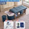 Cama de champú para masajes, spa, terapia de cabeza, fumigación, terapia de luz, circulación de agua, almacenamiento incorporado, salón de belleza, peluquería, barbería, especial.
