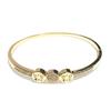 Tendencia de Moda para Parejas Nuevas Japonesas y Coreanas Pulsera de Cobre y Zircón Estilo Ins Trébol de Cuatro Hojas Hueco Joyería de Moda de la Suerte