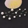 Pendientes de Perla Estilo Coreano Simples y Versátiles para Orejas Perforadas Pendientes de Lujo Accesibles a la Moda Pendientes de Alto Nivel con Diseño de Nicho