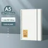 Caderno Espiral Minimalista Caderno A5 Papel B5 Grade Atacado Inglês Pautado Liso PP Caderno Espesso Estilo Ins Livro