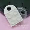 8765 Bloques de Construcción de Color Sólido Transparente con Forma de Corazón Transfronterizos Accesorios para Joyería Hecha a Mano DIY con Forma de Corazón Se Pueden Usar como Colgantes Llaveros