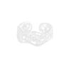 Anillo de plata de ley S925 con forma de corazón pequeño y cuentas redondas, versátil, de estilo coreano, con diseño original de nicho, para mujer.