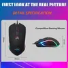 Ratón para Juegos con Cable Rainbow Core Pulse Diseño Ultraligero RGB Software de Controlador Retraso Cero en el Límite