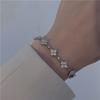 Pulseira Estrela Designer Série Moonlight Allure para Meninas Design de Nicho Ins Luxo Leve Pulseira para Melhor Amiga