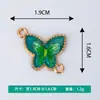 Nuevos Accesorios Creativos de Joyería DIY Mariposa de Dibujos Animados Aleación de Aceite Goteante Colgante de Pulsera Colgante Pequeño Venta al por Mayor