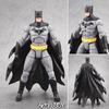 Super-herói Justiça United Meng Steel Bones Batman Batalha Superman Móvel Modelo Boneca Ornamentos