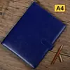 Cuaderno de Negocios A5 con Tapa de Cuero, Cuaderno Desmontable de Hojas Sueltas con Anillas, Cuaderno de Actas de Reuniones, Bloc de Notas de Oficina para Estudiar