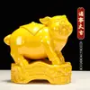 Adornos de Cerámica del Cerdo del Zodiaco Manualidades Lindas de Cerdo Dorado Decoraciones para el Hogar Sala de Estar Mueble de TV Regalos de Cerdo