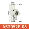 Válvula de Mariposa de Tubería Tipo SMC Válvula de Velocidad Ajustable Actuador de Control de Cilindro de Paso Recto Junta de Tubería de Aire As1002/2052Fs
