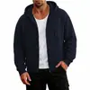 Moletom com capuz esportivo estilo americano para comércio exterior transfronteiriço, forrado com fleece, cardigã casual de corte solto, jaqueta moletom com capuz, estilo combinando para casais