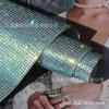 Venta al por mayor de fábrica, nuevo, colorido, adhesivo termofusible de malla de diamantes de imitación, 24 * 40 cm, adhesivo de diamante completo, perforación en caliente, pegatinas de diamante flash DIY