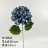 Flores artificiales azul bruma para bodas al por mayor, flores falsas de color bruma oscura para escenario de salón de bodas, decoración floral de fondo de pasillo