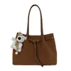 Bolso de mujer de gran capacidad, nuevo modelo de verano 2026, bolso de hombro de lujo ligero vintage de alta gama para el trabajo y los desplazamientos, bolso tote
