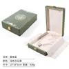 Caja de Collar de Perlas de Lujo Ligero Hebilla Dorada Caja de Joyería de Piel Sintética Caja de Regalo para el Día de la Madre Caja de Joyería Caja de Empaque para Collares