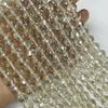 Contas redondas de vidro de cristal azul safira cortadas AB cor 96 superfície disco rígido corte contas DIY cordão várias cores disponíveis