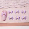 Accesorios de Uñas con Lazo de Doble Capa Estilo Japonés Moderno Decoraciones de Uñas Postizas Color Macarrón 3D Resina Pedrería DIY