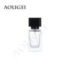 Fábrica en stock 30 ml35ml50ml100ml botellas de cosméticos engrosadas con tapa de madera cuadrada