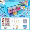 Kulomi infantil faça você mesmo terno feito à mão pulseira de contas esmaltadas joias brinquedo de menina merlot presente infantil