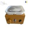 Mini máquina de torno de cerámica para niños pequeños para hacer plato giratorio de cerámica, herramientas eléctricas de jardín de infantes para jugar con barro, traje completo