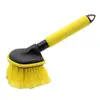 Fábrica de Origem preço baixo carro novo escova de cerdas macias para limpeza de pneus escova para cubo de roda de aro de aço escova de lavagem de carro com cabo curto