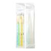 Set de 5 Bolígrafos de Cristal para Arte de Uñas, Bolígrafo Pintado y Tallado 2-10#, Bolígrafo de Pelo de Visón, Mango Grueso de 7 mm, Bolígrafo Acrílico Espiral