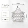 Azucarero de vidrio transparente con relieve hecho de fábrica con tapa, caja de almacenamiento para frutas secas de uso doméstico, tarro de dulces para bodas, recipiente de almacenamiento de vidrio