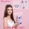 Set de Herramientas para Teñir el Cabello Estilo Chino Bolsa de Regalo Rosa Cepillo de Doble Cara para Teñir el Cabello Mezclador de Crema de Tinte Recipiente para Aceite de Horneado Cepillo Peine para Teñir el Cabello