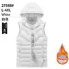 Chaleco de algodón con plumas de alta calidad para hombre, chaqueta acolchada de algodón cálida para otoño e invierno, para comercio exterior transfronterizo