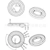 Base de anillo magnético de 85 mm 181, base de inductor 181-1, base, tapa superior, tapa inferior
