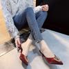 Medias Zapatillas de Moda Sexy con Pedrería y Punta Fina para Mujer, Nuevo Estilo Primavera/Verano 2025, Tacones Altos de Punta Fina, Tacones Delgados, Sandalias para Mujer de Uso Exterior