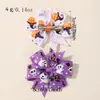 El juego de accesorios para el cabello para niños más vendido en Europa y América, pinza para el cabello de lazo de cinta acanalada de Halloween, horquilla para el cabello para niños 638