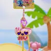 Jinnew & Stitch Co-Diseñado Ángel Xiaojin Conjunto de Playa de Verano para Tres Personas Llavero Lindo de Dibujos Animados