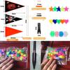 Mastros de bandeira, faixas refletivas para bicicletas, mountain bikes, ônibus e quadriciclos