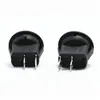 Interruptor Redondo Superior e Inferior 21mm, Duas Pernas, Duas Engrenagens, Preto, Pernas Totalmente de Cobre Podem Ser Soldadas