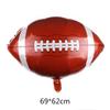 Balão de alumínio redondo de futebol de 18 polegadas balão de formato de desenho animado balão de decoração de festa de aniversário balão brinquedo balão