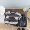Conjunto de Verano para Niños 2026 Nuevo Estilo Infantil Casual Cuello Redondo Manga Corta Versión Coreana Bebé Verano Delgado Conjunto de Dos Piezas Moderno