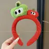 Diadema de peluche de dibujos animados linda y adorable para niñas, diseñada para lavarse la cara, evitar que el cabello se resbale y perfecta para tomar fotografías